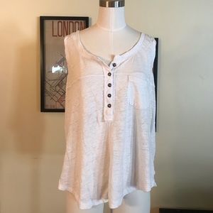 Free people Henley tank top
